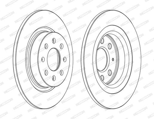 Stabdžių diskas FERODO DDF1299C