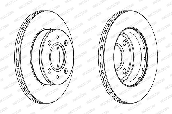 Stabdžių diskas FERODO DDF1301C