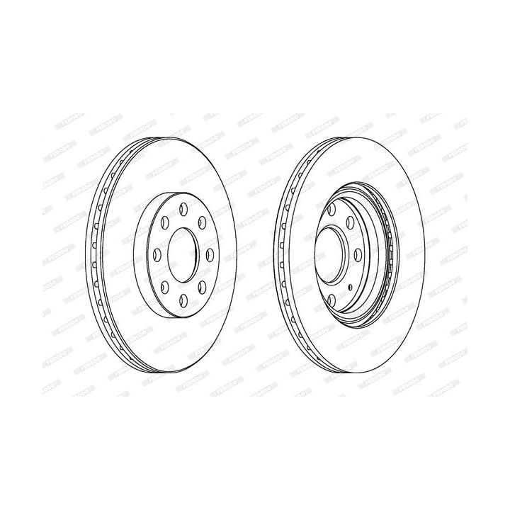 Stabdžių diskas FERODO DDF1304