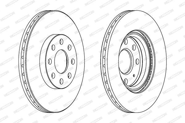Stabdžių diskas FERODO DDF1304C