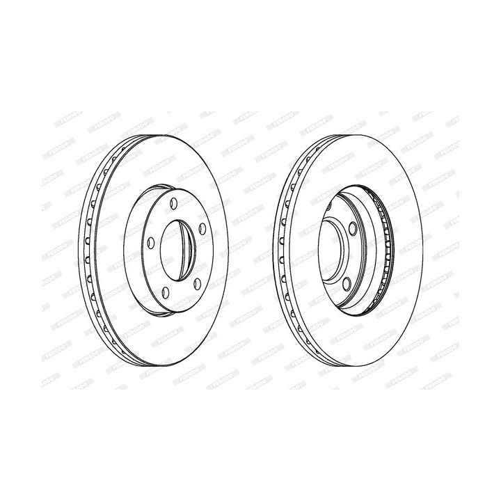 Stabdžių diskas FERODO DDF1311C