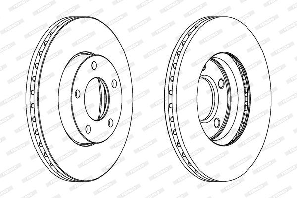 Stabdžių diskas FERODO DDF1311C