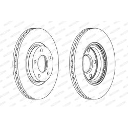 Stabdžių diskas FERODO DDF1312C