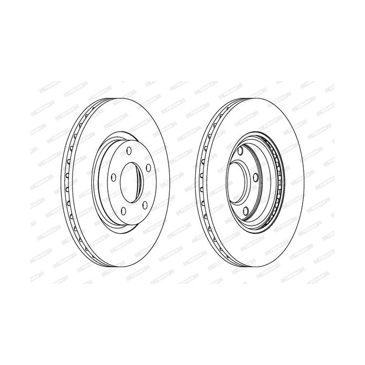 Stabdžių diskas FERODO DDF1312C