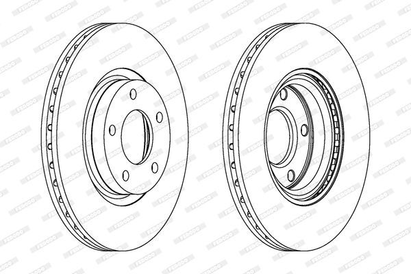 Stabdžių diskas FERODO DDF1312C
