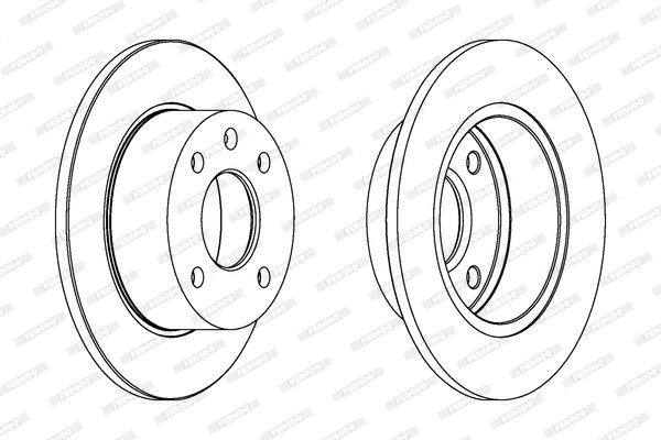 Stabdžių diskas FERODO DDF135