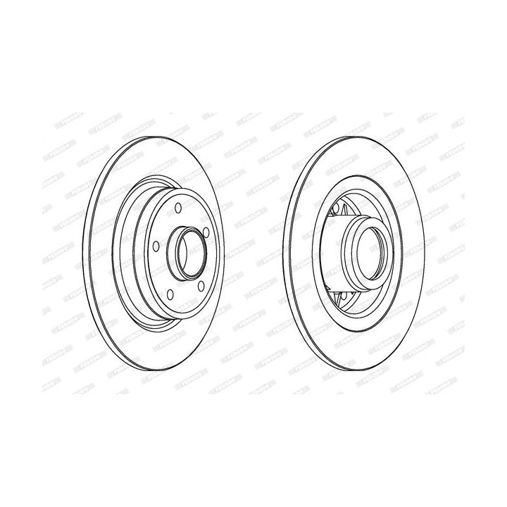 Stabdžių diskas FERODO DDF1364C-1