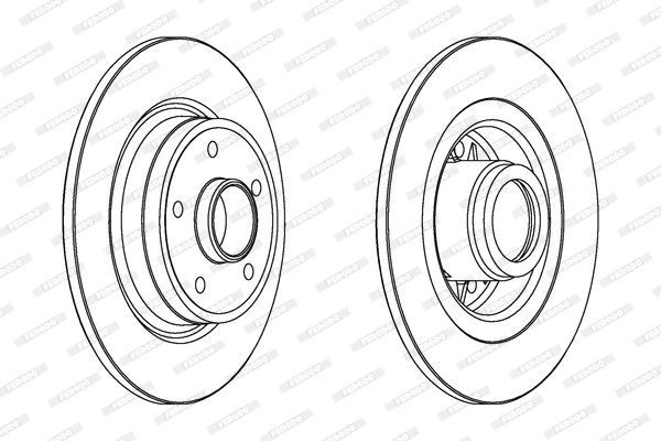Stabdžių diskas FERODO DDF1364C-1
