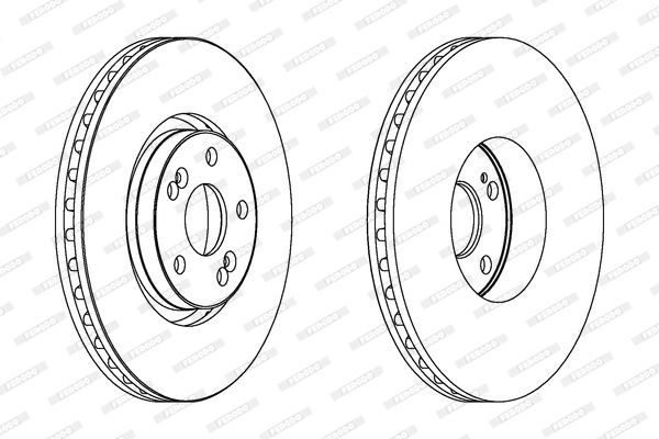Stabdžių diskas FERODO DDF1368C-1