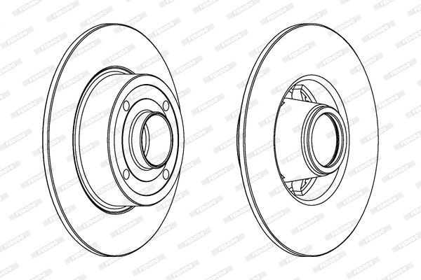 Stabdžių diskas FERODO DDF1369C-1