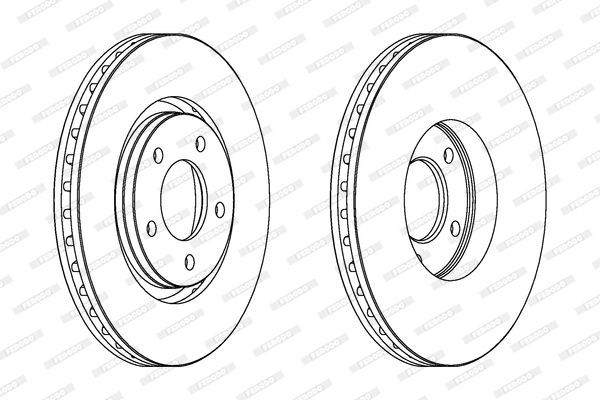 Stabdžių diskas FERODO DDF1372C