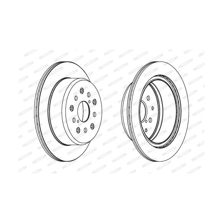 Stabdžių diskas FERODO DDF1375