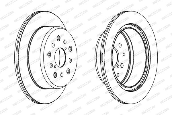 Stabdžių diskas FERODO DDF1375