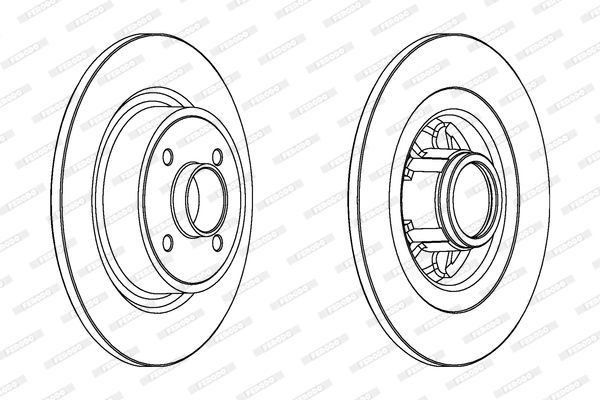 Stabdžių diskas FERODO DDF1381C-1