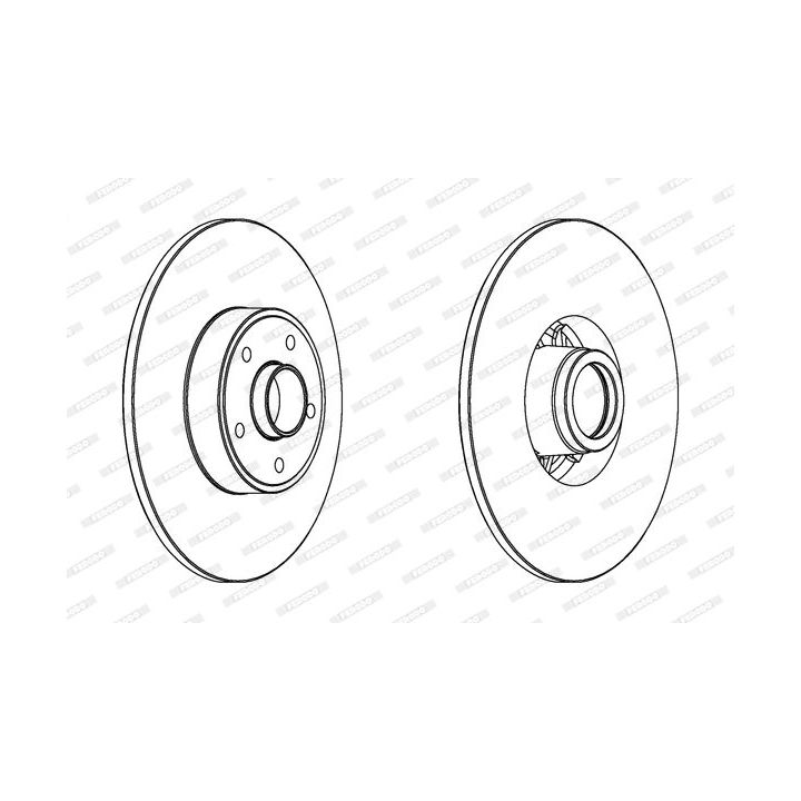 Stabdžių diskas FERODO DDF1386C-1