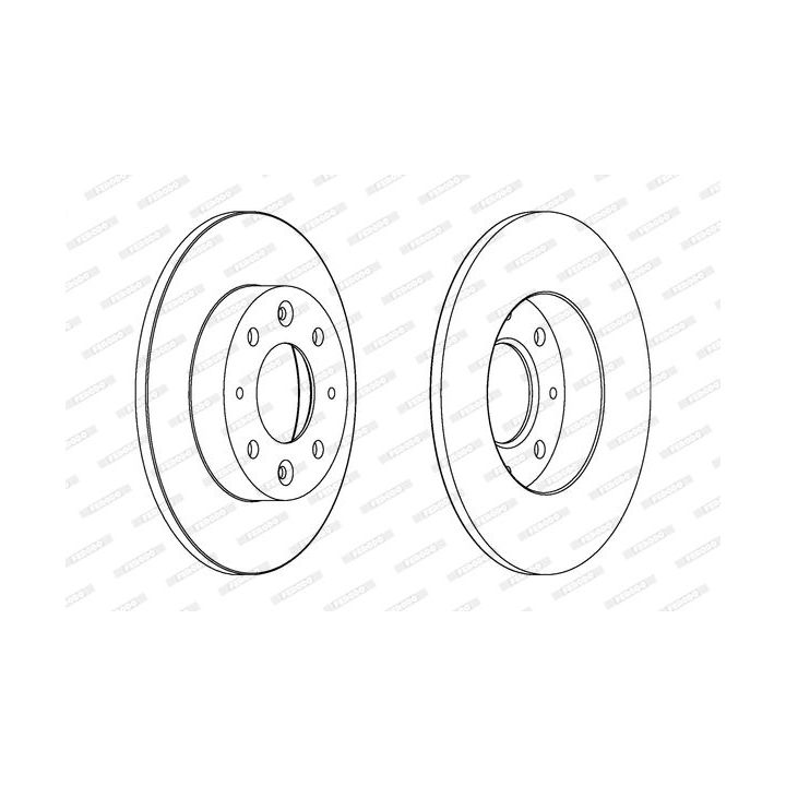 Stabdžių diskas FERODO DDF1395