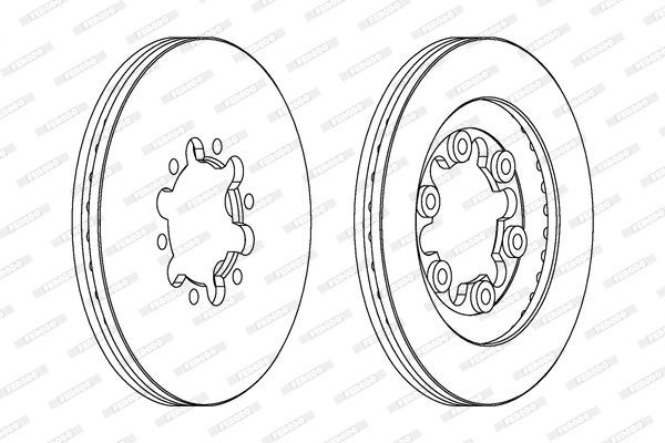 Stabdžių diskas FERODO DDF1398
