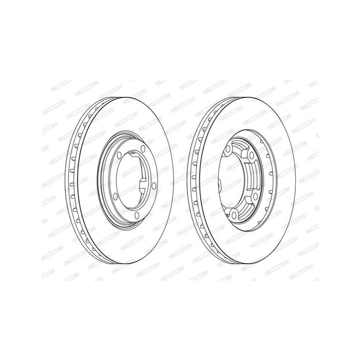 Stabdžių diskas FERODO DDF1404C