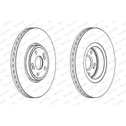 Stabdžių diskas FERODO DDF1405