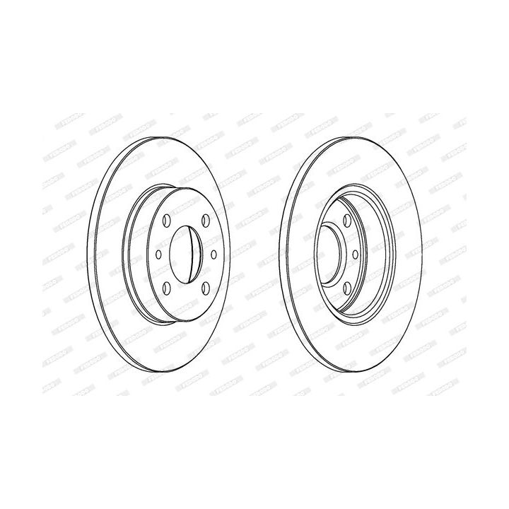 Stabdžių diskas FERODO DDF140C