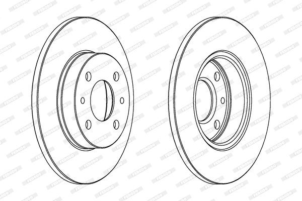 Stabdžių diskas FERODO DDF140C