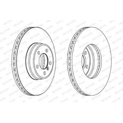 Stabdžių diskas FERODO DDF1411C-1