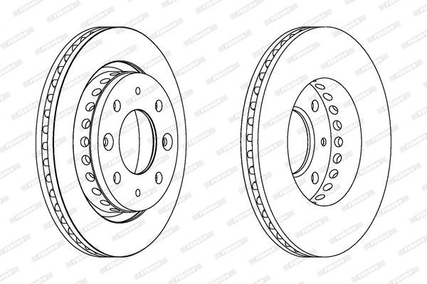 Stabdžių diskas FERODO DDF1418