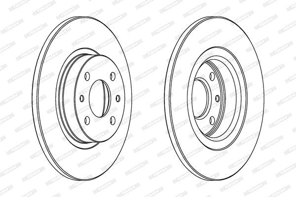 Stabdžių diskas FERODO DDF141C
