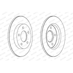 Stabdžių diskas FERODO DDF1420C