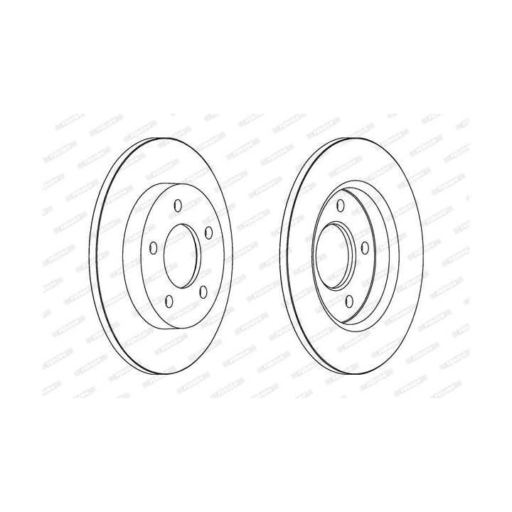 Stabdžių diskas FERODO DDF1420C