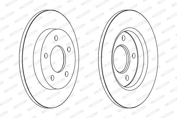 Stabdžių diskas FERODO DDF1420C