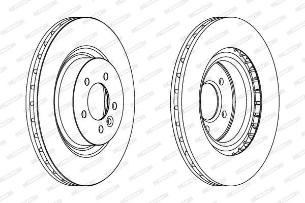Stabdžių diskas FERODO DDF1434C-1