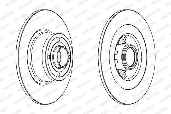 Stabdžių diskas FERODO DDF1443C-1