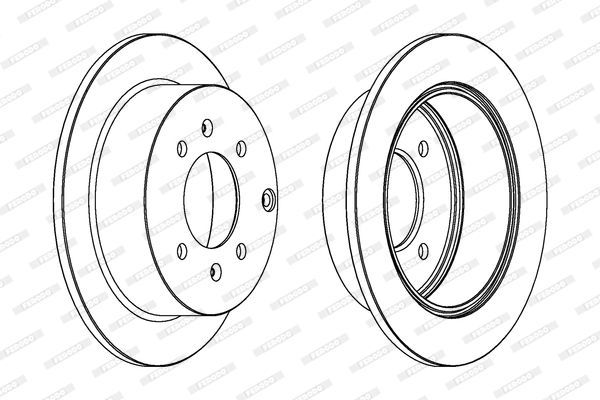 Stabdžių diskas FERODO DDF1448