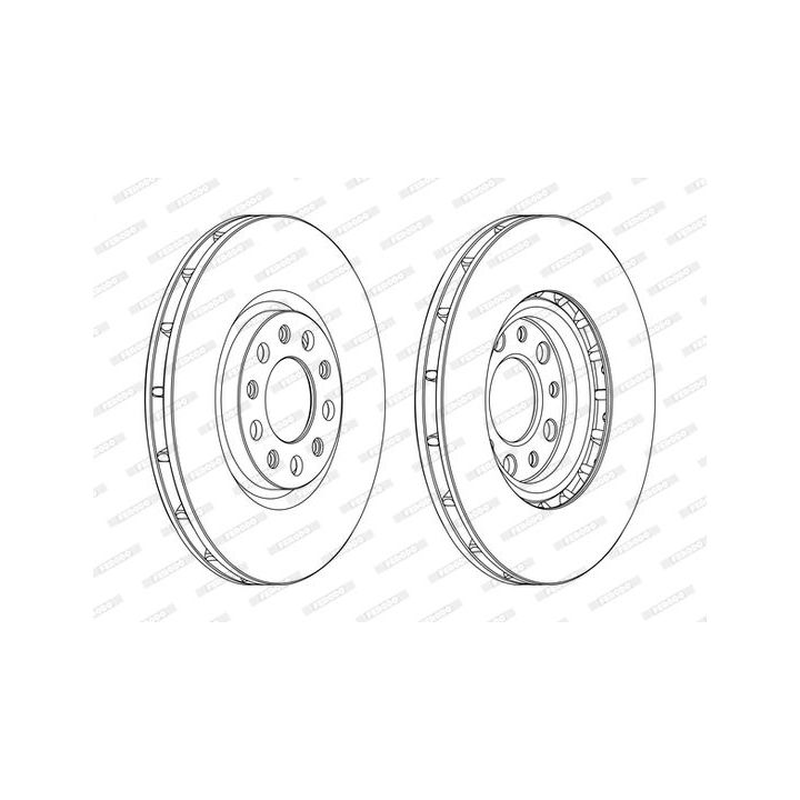 Stabdžių diskas FERODO DDF1451C