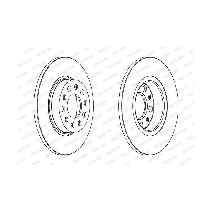 Stabdžių diskas FERODO DDF1452