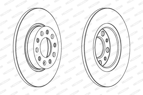 Stabdžių diskas FERODO DDF1452