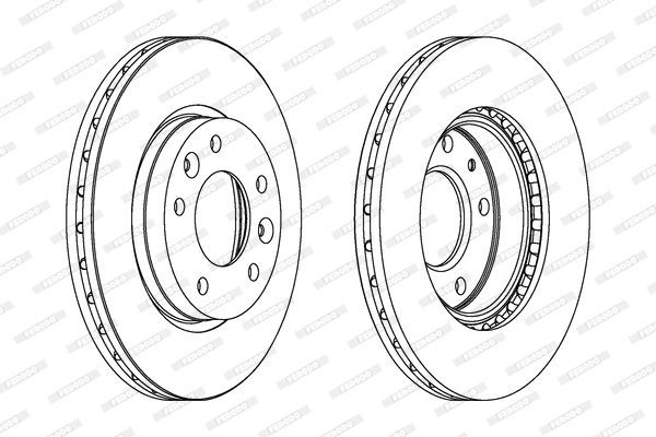 Stabdžių diskas FERODO DDF1460