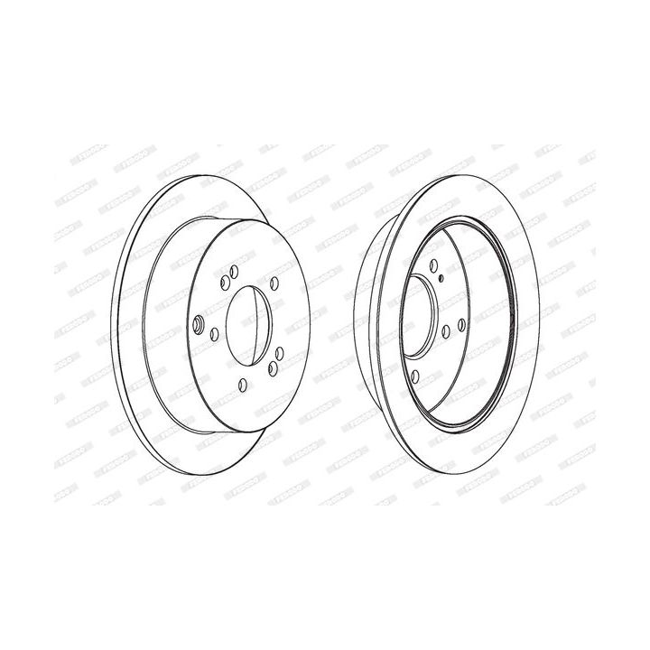 Stabdžių diskas FERODO DDF1493