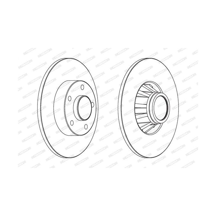 Stabdžių diskas FERODO DDF1498C-1