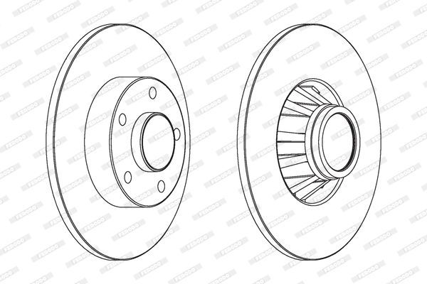 Stabdžių diskas FERODO DDF1498C-1