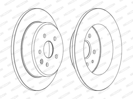 Stabdžių diskas FERODO DDF1499C