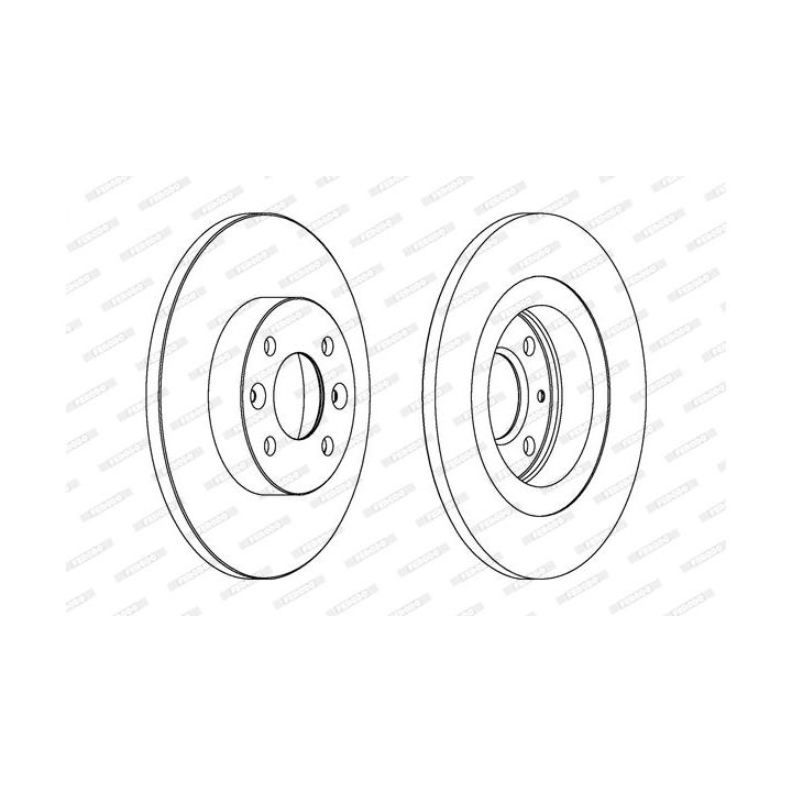 Stabdžių diskas FERODO DDF1502