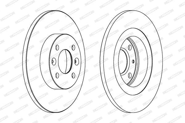 Stabdžių diskas FERODO DDF1502