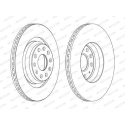 Stabdžių diskas FERODO DDF1503C