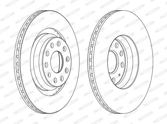 Stabdžių diskas FERODO DDF1503C
