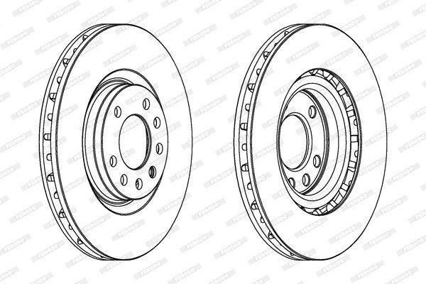 Stabdžių diskas FERODO DDF1512