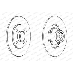 Stabdžių diskas FERODO DDF1515