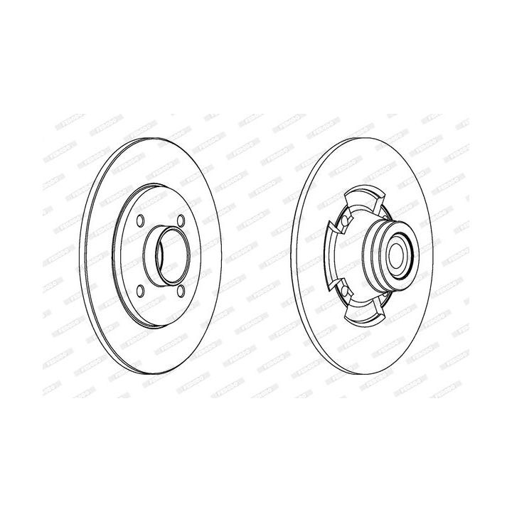 Stabdžių diskas FERODO DDF1515