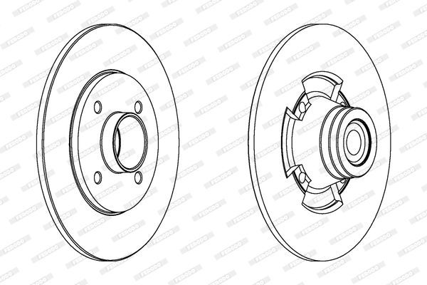 Stabdžių diskas FERODO DDF1515